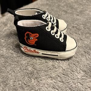 Baltimore Orioles Baby Crib Shoes MLB Infant Soft Sole Baseball